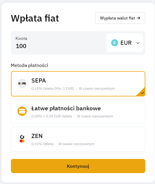 Wpłata środków na ByBit